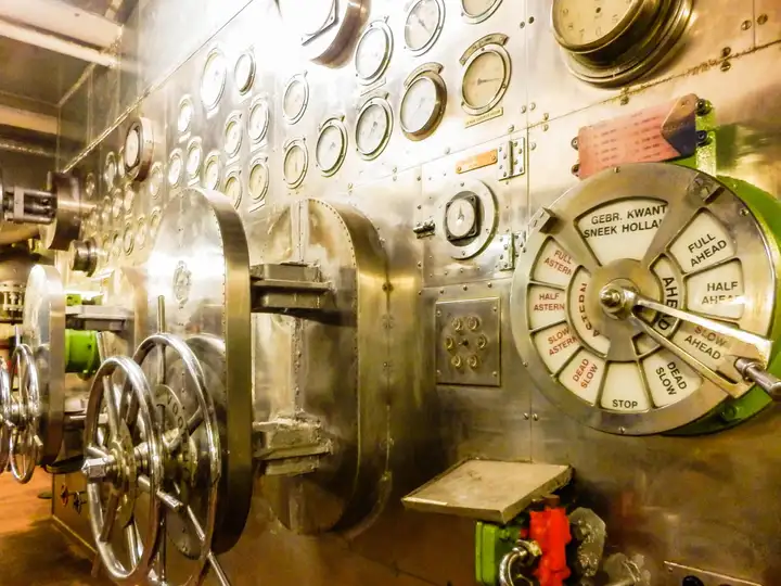 SS Rotterdam cruise ship hotel - engine room