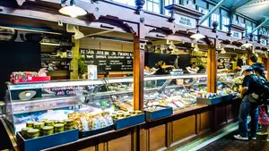 Food market in Helsinki Finland