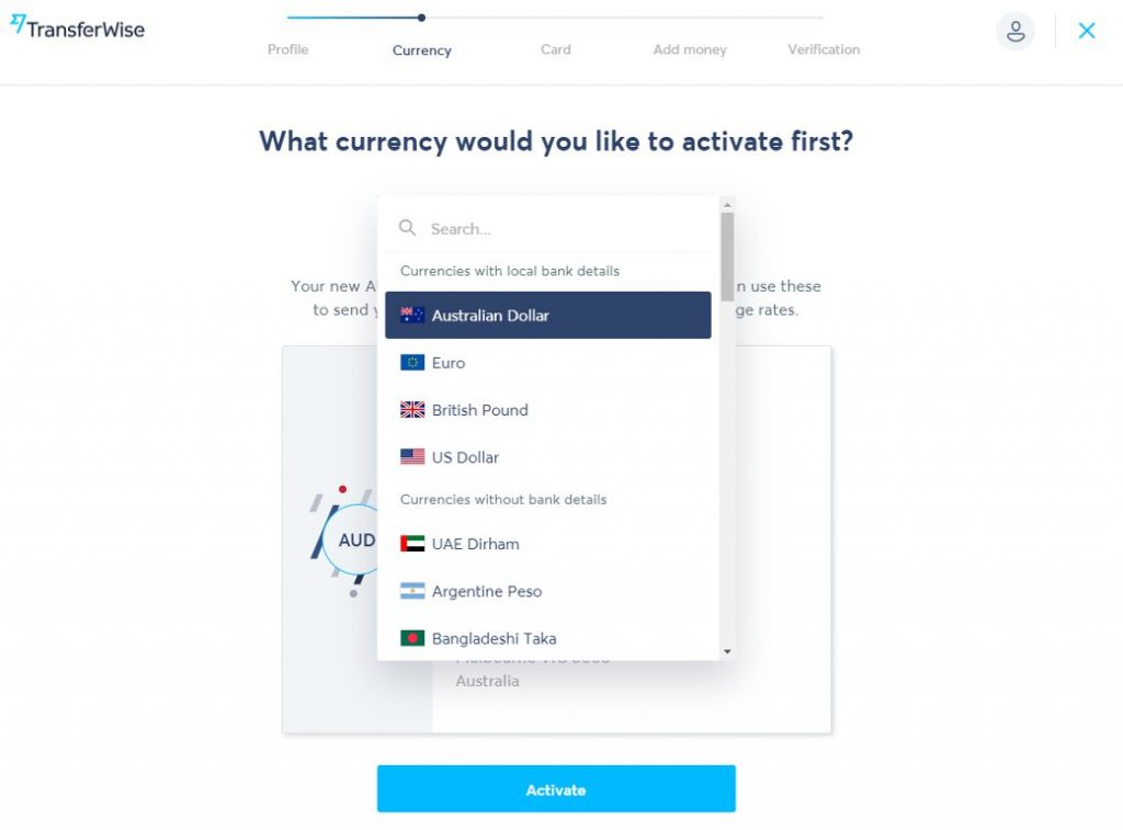 Open a bank account that is borderless