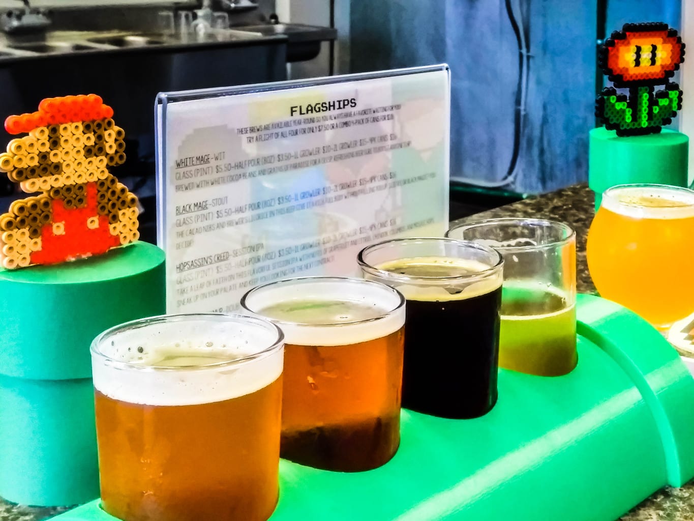 8-bit Aleworks craft beer tasting