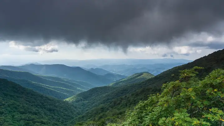 Blue Ridge Parkway - weather change