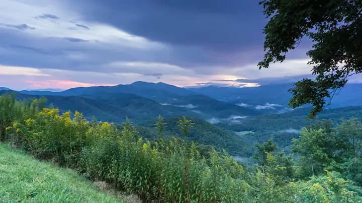 Sunset on the Blue Ridge Parkway