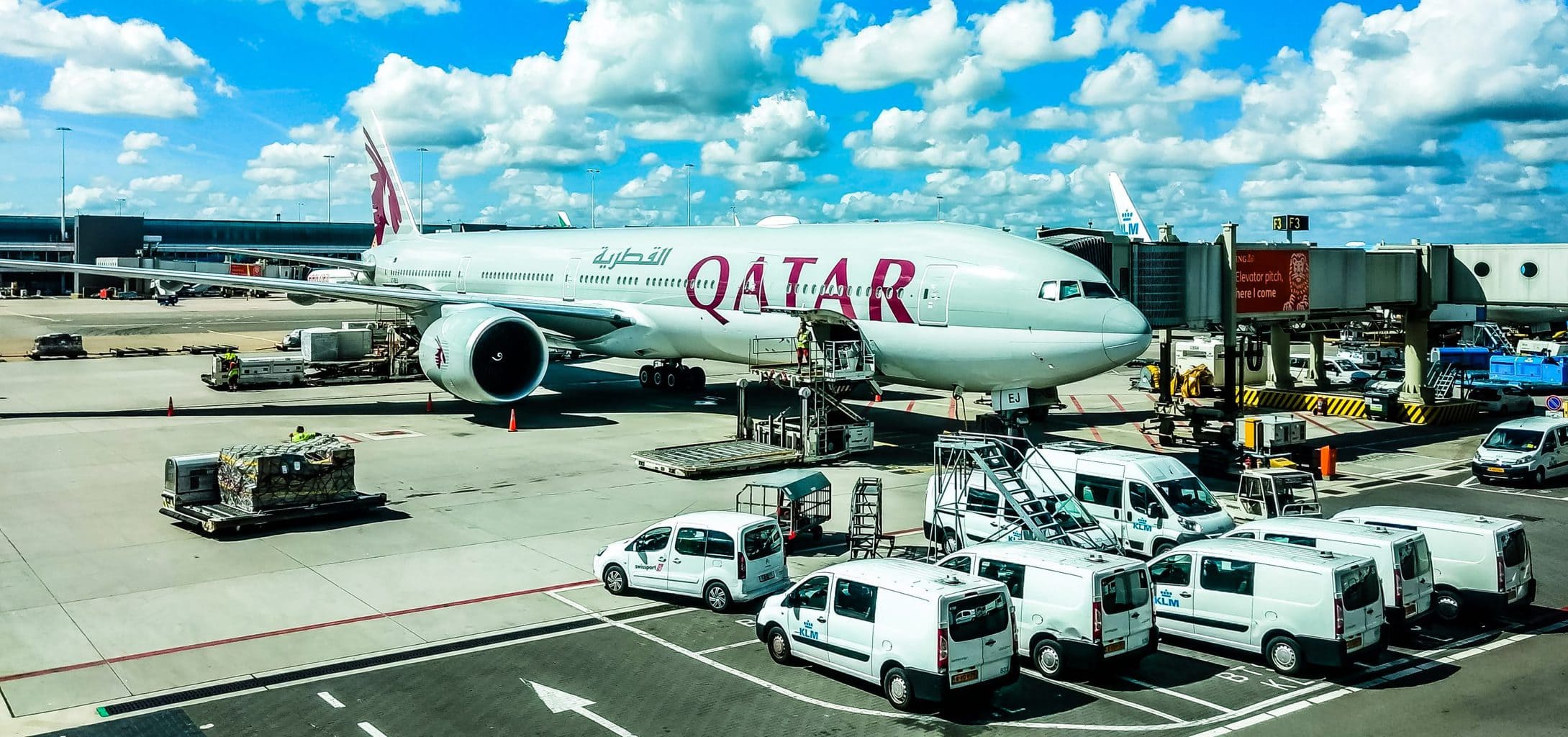 Airplane getting ready for departure