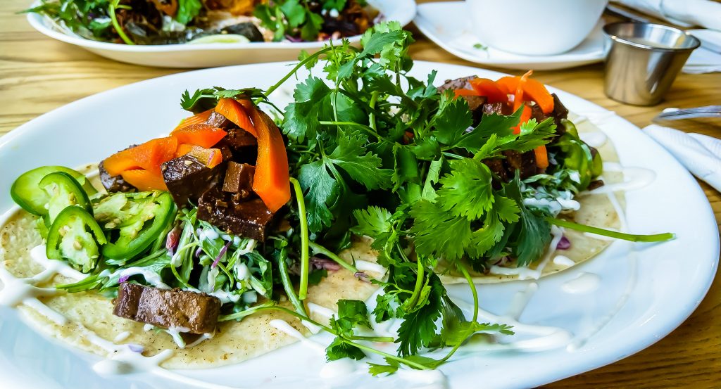 Vegetarian tacos in Boise