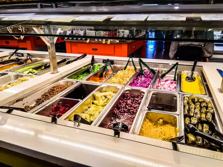 Salad bar at Whole Foods Market