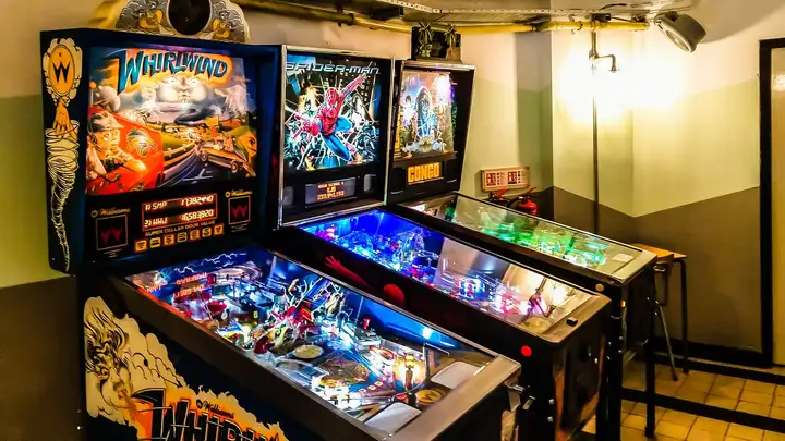 Pinball machines at Tilt Birmingham