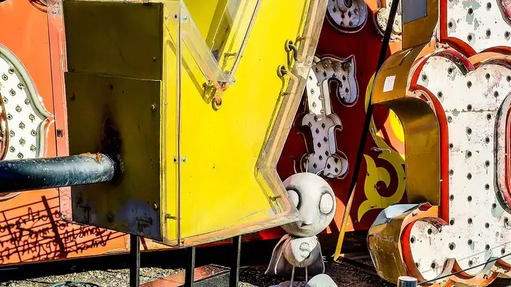 Tim Burton at Neon Museum in Las Vegas