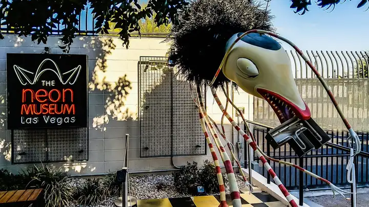 Tim Burton at Neon Museum in Las Vegas