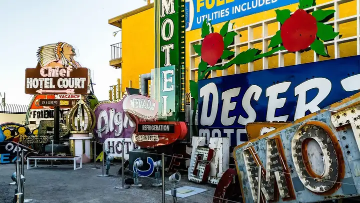 Tim Burton at Neon Museum in Las Vegas