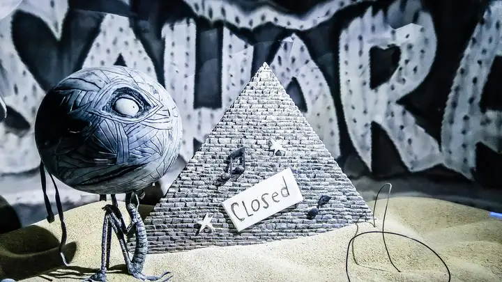 Tim Burton at Neon Museum in Las Vegas