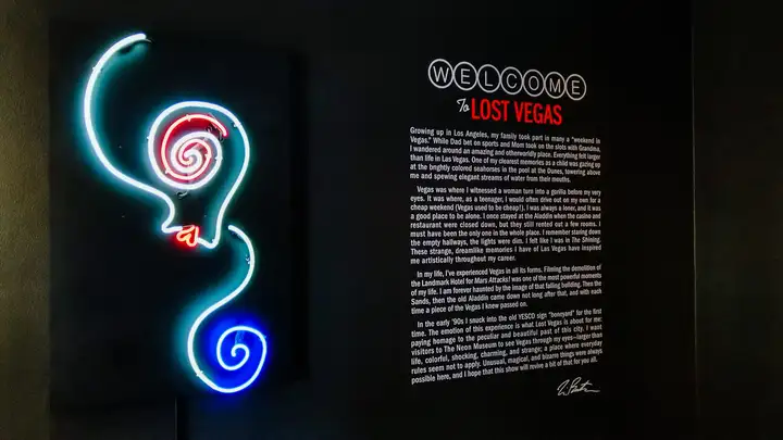 Tim Burton at Neon Museum in Las Vegas