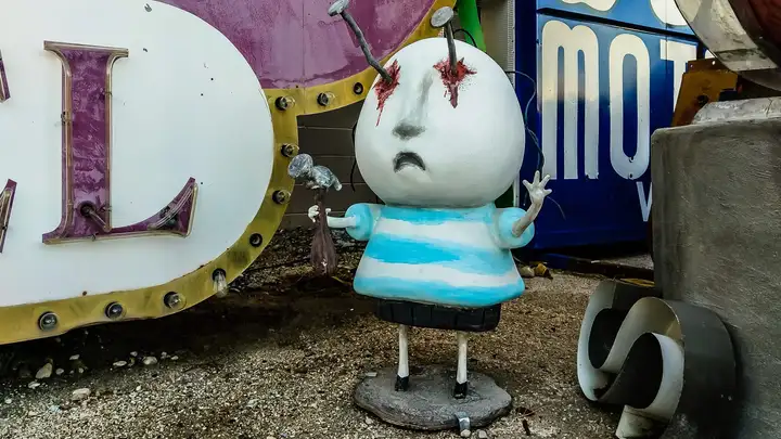 Tim Burton at Neon Museum in Las Vegas