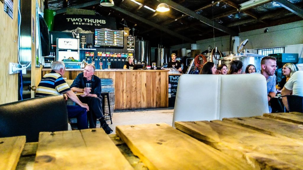 Craft beer at Two Thumb Brewing