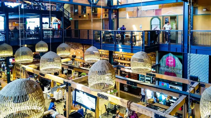 Inside Riverside Market (photo from above)