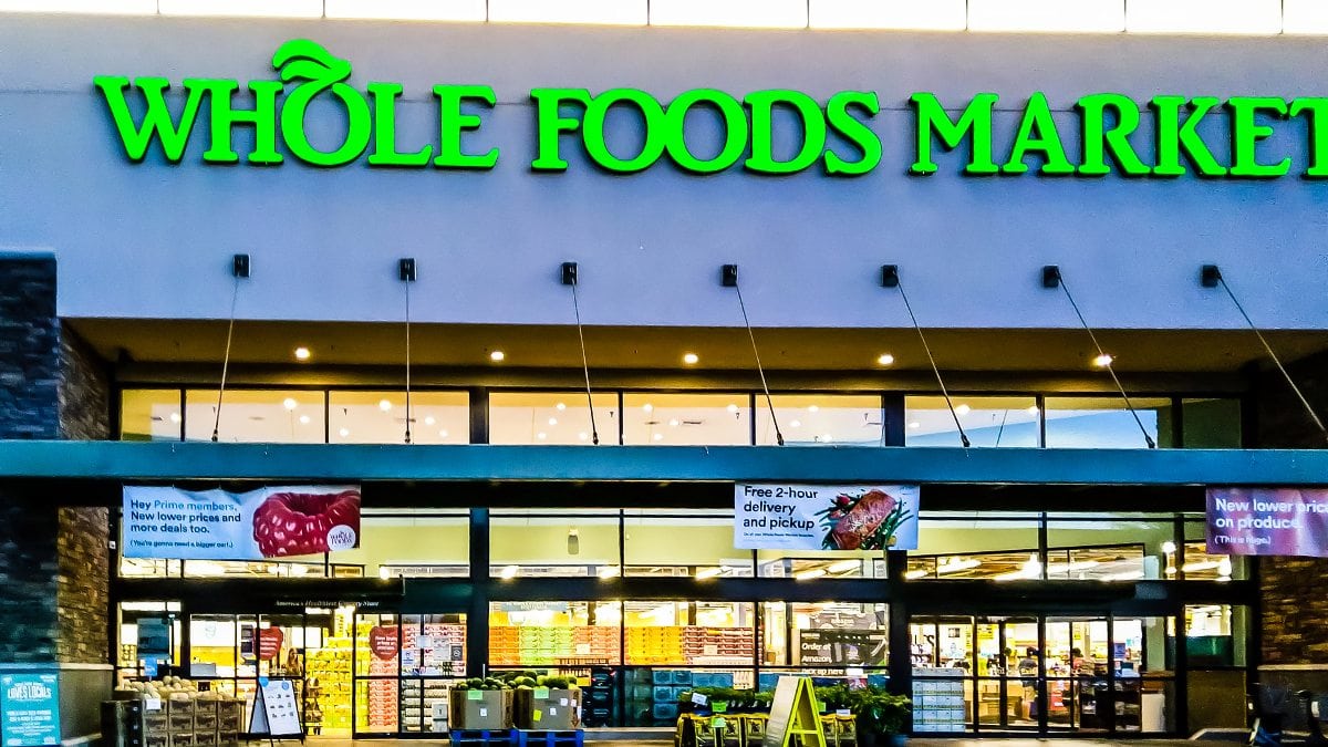 Grocery shopping at Whole Foods USA