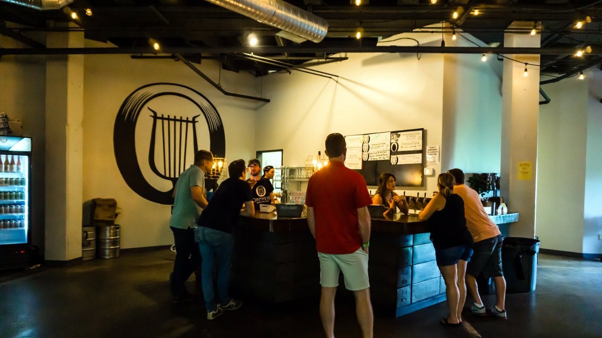 Orpheus Brewing - inside brewery