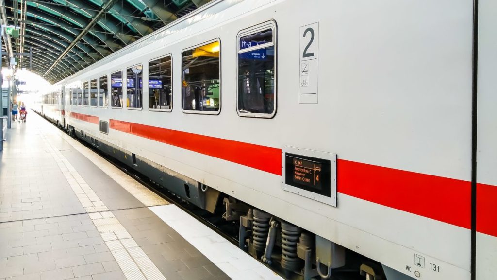 German train ready for departure