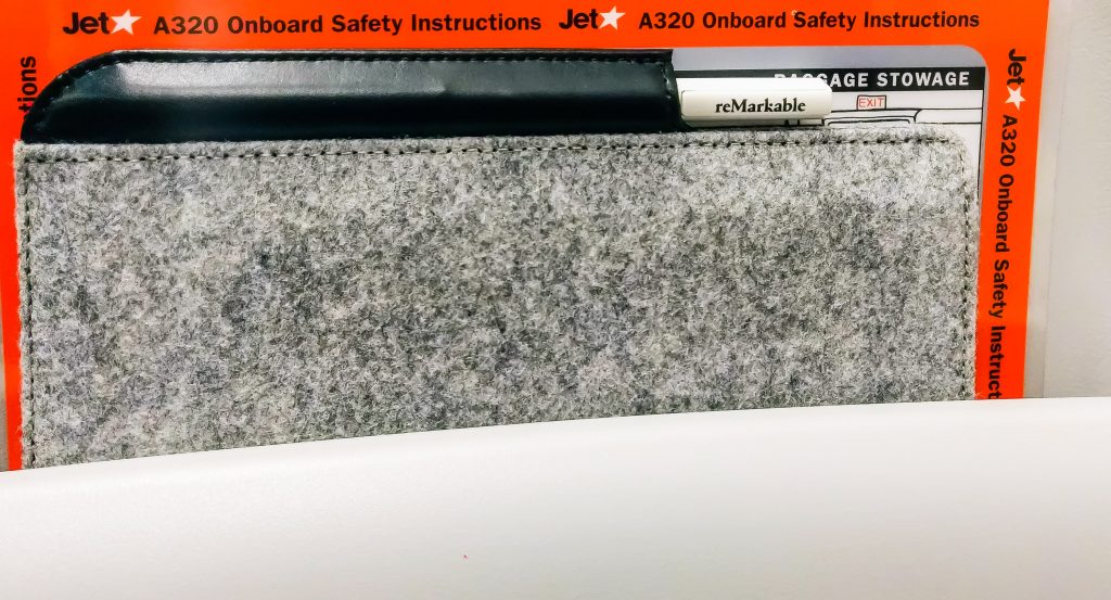 Stow your reMarkable tablet safely for take-off and landing