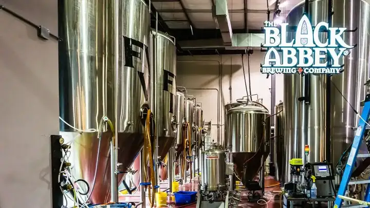 Brew kettles at Black Abbey