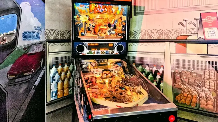 Popeye Pinball at the National Video Game Museum in Holland