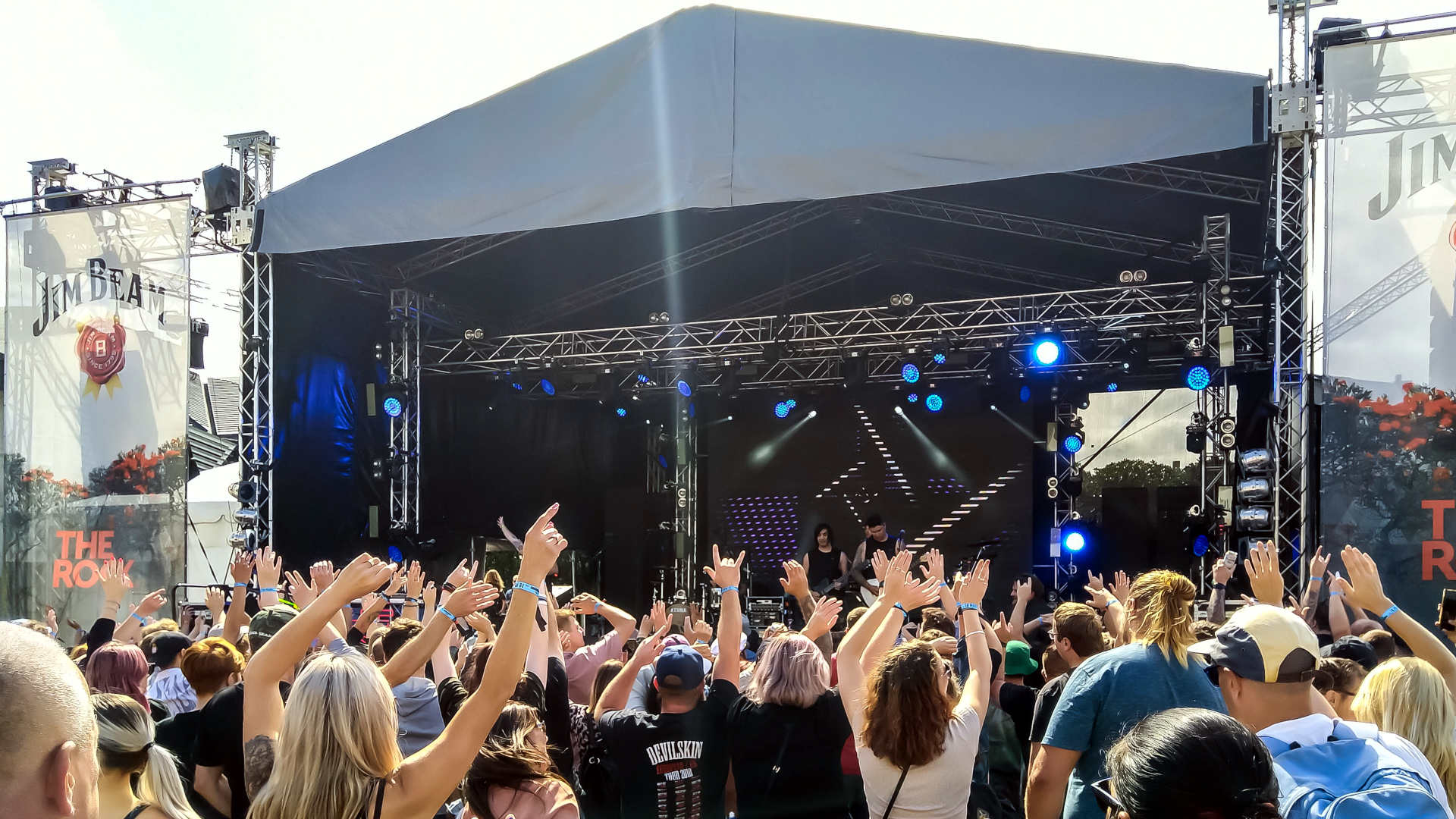 Crowd in front of stage at Homegrown Festival in Wellington (2021)