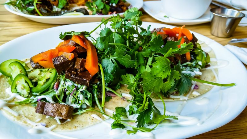 Vegetarian tacos in Boise
