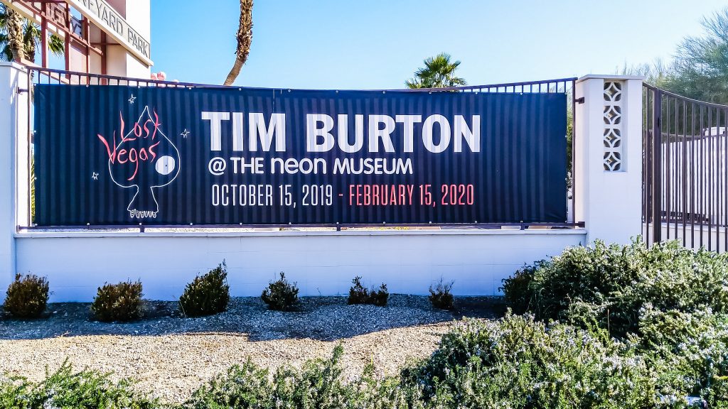 Tim Burton at Neon Museum in Las Vegas