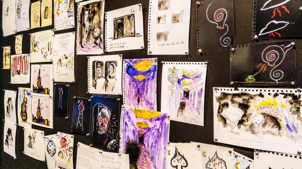 Tim Burton sketches and artwork