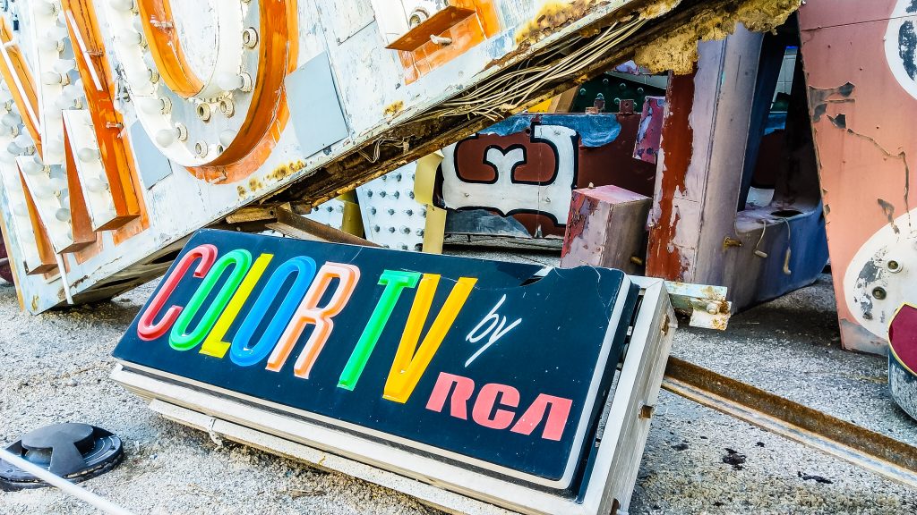 Neon signs at Neon Museum in Vegas