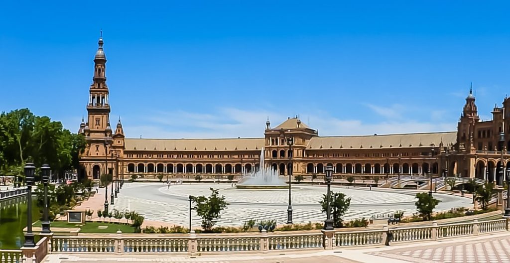Plaza de España in Seville, Spain
