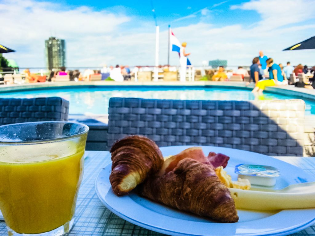 SS Rotterdam cruise ship hotel - breakfast