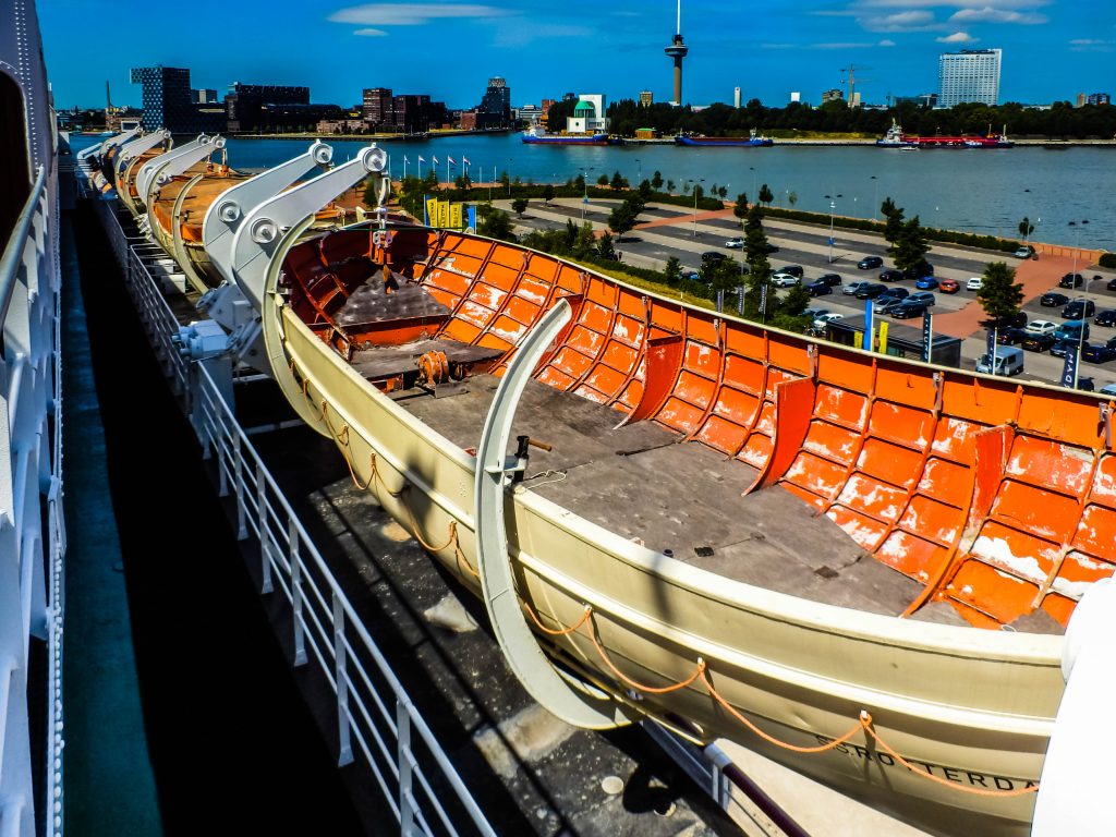 SS Rotterdam cruise ship hotel - skyline