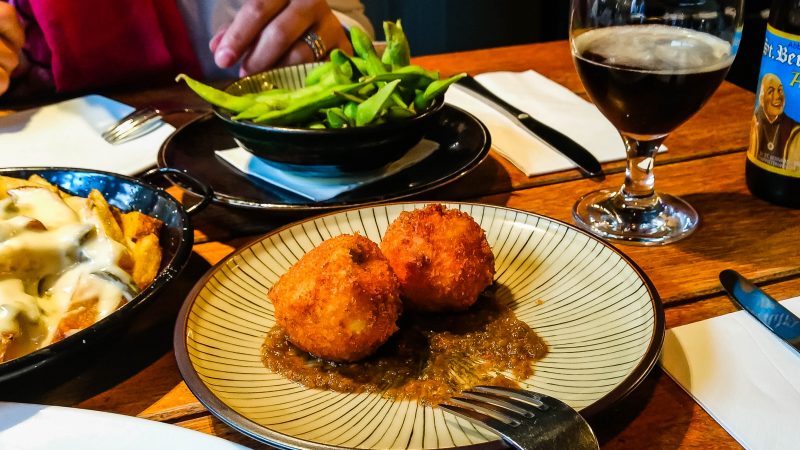 Tasty meal with St Bernardus. Feels like being in Belgium